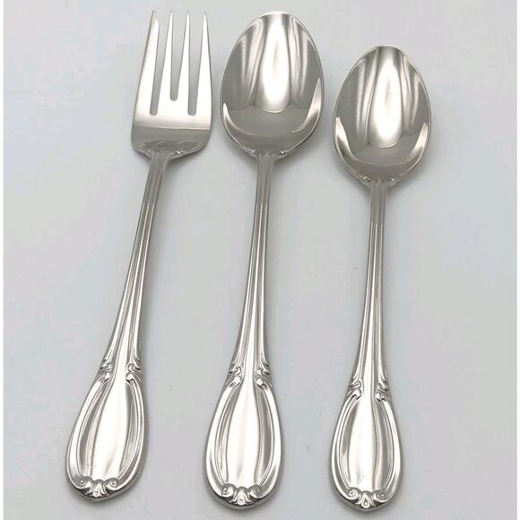 Gorham Westbrook Teaspoon Salad Fork Place Spoon Glossy Stainless 18/8 Flatware - Picture 1 of 2